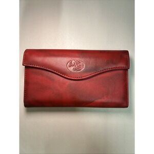 Julia Buxton Heiress Cardex Genuine Distressed Leather Wallet / Purse